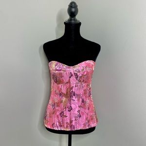 Pink Floral Corset